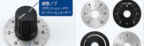 ボリューム目盛板