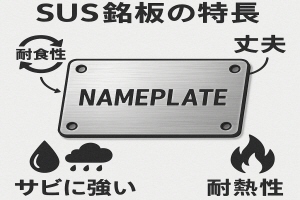ステンレス銘板の特長