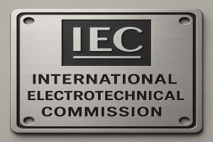 IEC（国際電気標準会議）銘板イメージ