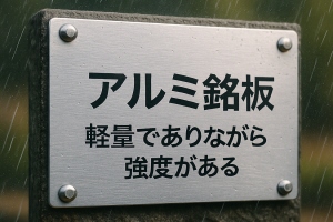 アルミニウムは軽量あり